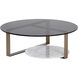 Maldini 37.5 X 13 inch Grey / Antique Brass Coffee Table